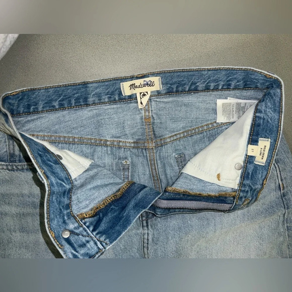 Madewell Rigid Denim Aline Mini Skirt - Picture 7 of 9